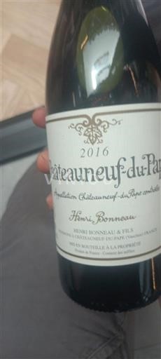 Vin Rouge sec Domaine Henri Bonneau 2016 France Vallée du Rhône Châteauneuf-du-pape AOC