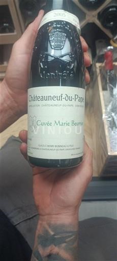 Vin Rouge sec Cuvée Marie Beurrier Henri Bonneau & Fils 2005 France Vallée du Rhône Châteauneuf-du-pape AOC