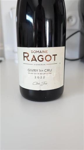 Bourgogne Premier Cru Domaine Ragot Clos Jus 2022