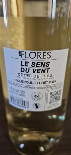 Languedoc in Roussillon Côtes de Thau Flores Le Sens du Vent 2024