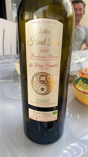 Bordeaux Bordeaux blanc Château Haut Roc La P'tite Canaille 2022