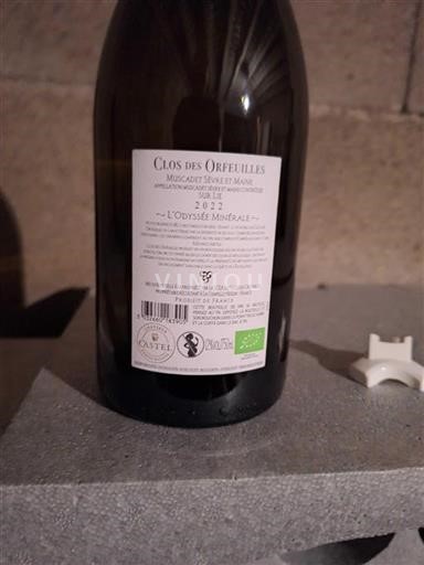 Valle della Loira Muscadet Sèvre et Maine Clos des Orfeuilles L'Odyssée Minérale 2022