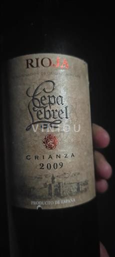 Rioja Cepa Lebrel Crianza 2009