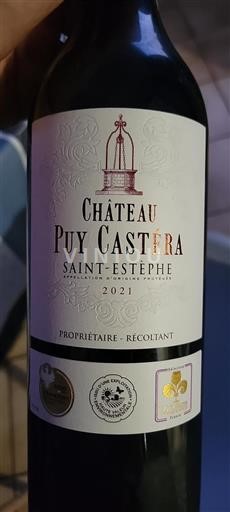 Bordeaux Saint-Estèphe Château Puy Castéra 2021