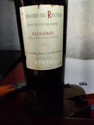 Languedoc Faugères Terrasses du Rieutor 2016