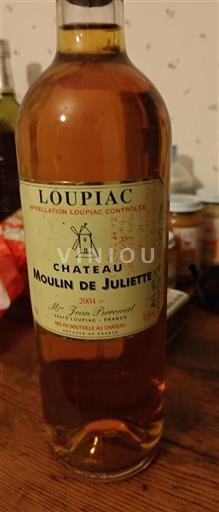 Bordéus Loupiac Château Moulin de Juliette 2004