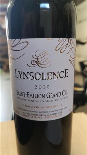 Bordeaux Saint-Émilion Grand Cru Grand Cru Denis BARRAUD LYNSOLENCE 2019