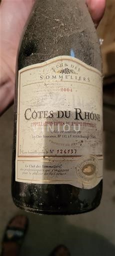 Valle del Ródano Côtes del Ródano Le Club des Sommeliers 2004