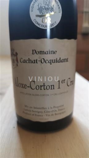 Burgundy Aloxe-Corton 1er Cru CACHAT-OCQUIDANT ALOXE-CORTON 2015