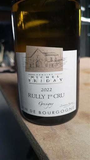 Burgundy Rully 1er Cru MICHEL BRIDAY GRESIGNY 2022