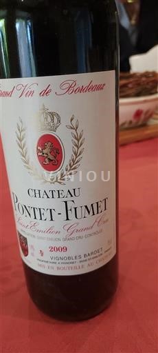 Bordeaux Saint-Émilion Grand Cru Château Pontet-Fumet 2009