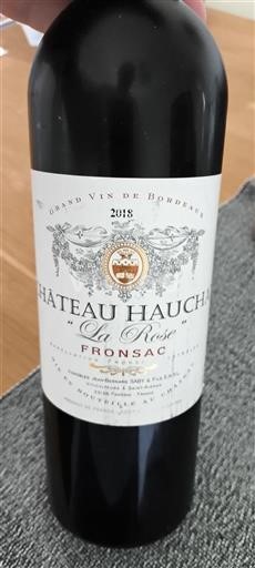 Bordeaux Fronsac Château Hauchat La Rose 2018