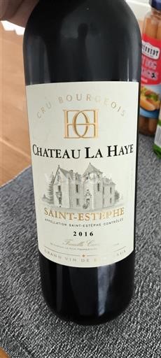 Bordeaux Saint-Estèphe Cru Bourgeois Château La Haye 2016