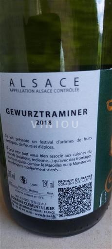 Alsace Grand Cru Domaine Clément Leiber 2018