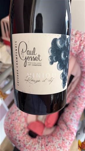 Champagne Coteaux champenois Paul Gosset Rouge d'Aÿ 2018