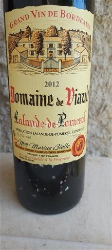 Bordeaux Lalande-de-pomerol Domaine Viaud 2012