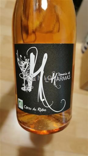 Vin Rosé sec Domaine L'Harmas 2021 France Vallée du Rhône Côtes-du-rhône bio