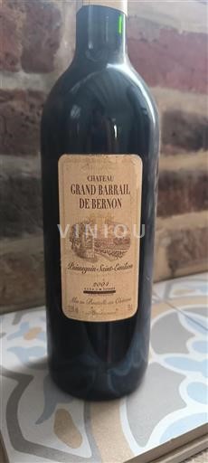 Bordeaux Puisseguin-saint-émilion Château Grand Barrail de Bernon 2004