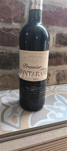 Bordeaux Blaye-Côtes-de-Bordeaux Château Fontarabie Premier 2012