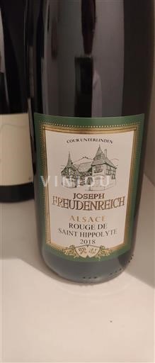 Alsace Joseph Freudenreich Rouge de Saint Hippolyte 2018