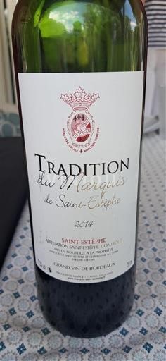 Bordeaux Saint-Estèphe Marquis de Saint-Estèphe Tradition du Marquis 2014
