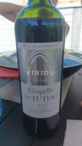 Bordeaux Blaye-côtes-de-bordeaux Tutiac Chapelle de Tutiac 2014