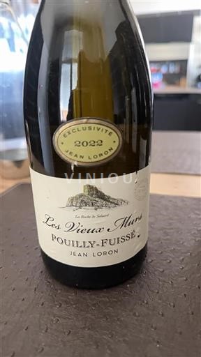 Bourgogne Pouilly-fuissé Jean Loron Les Vieux Murs 2022