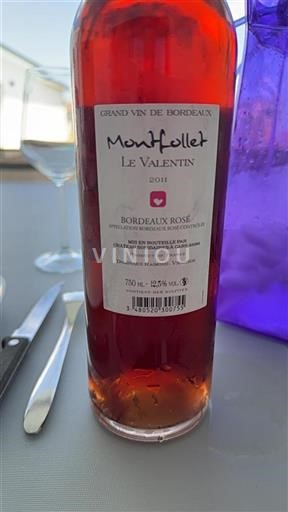 Bordeaux Bordeaux rosato Montfollet Le Valentin 2011