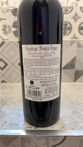 Bordeaux Saint-Émilion Grand Cru Pontet-Fumet 2020