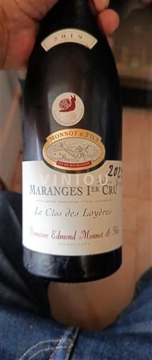 Bourgogne Maranges Premier Cru Domaine Edmond Monnot & Fils Le Clos des Loyères 2019