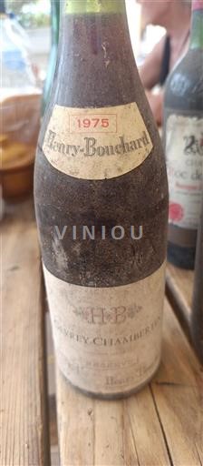 Vin Rouge sec Réserve Henry-Bouchard 1975 France Bourgogne Gevrey-chambertin