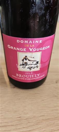 Vin Rouge sec Domaine La Grange Vougeon 2019 France Beaujolais Brouilly