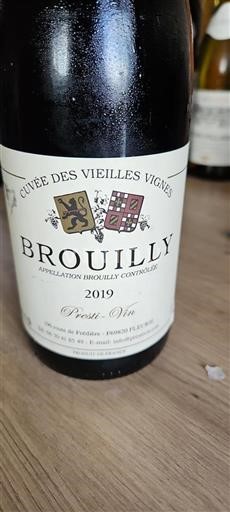 Beaujolais Brouilly Presti-Vin des Vieilles Vignes 2019