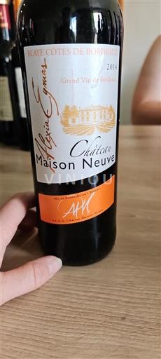 Bordeaux Blaye-Côtes-de-Bordeaux Château Maison Neuve 2014