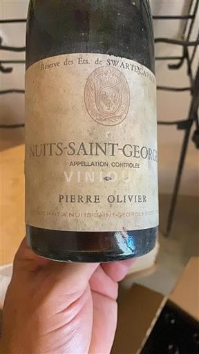 Bourgondië Nuits-saint-georges Pierre Olivier Réserve des Ets. de Swarte 1956