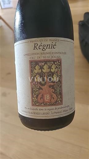 Beaujolais Régnié Les Petits Fils de Benoit Lafont 1990