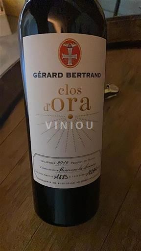 Languedoc Minervois-la-livinière Gérard Bertrand Clos d'Ora 2019