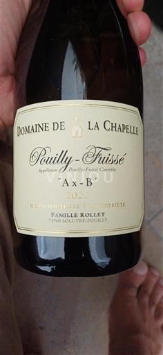 Bourgogne Pouilly-fuissé Domaine La Chapelle Ax-B 2023