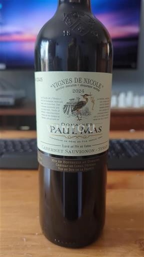 Languedoc-Roussillon Pays d'Oc Domaine S Paul Mas Vignes de Nicole 2024