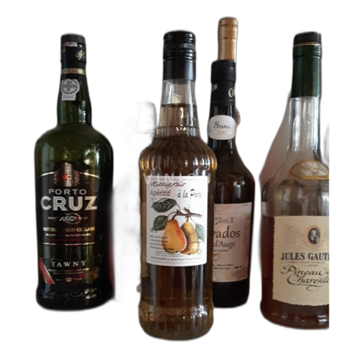 Valonia Vino de la Tierra de los Jardines de Valonia Maison Scouflaire Ratafia de poire Sin añada