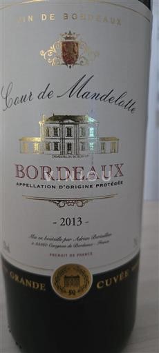 Bordeaux Cour de Mandelotte Grande 2013