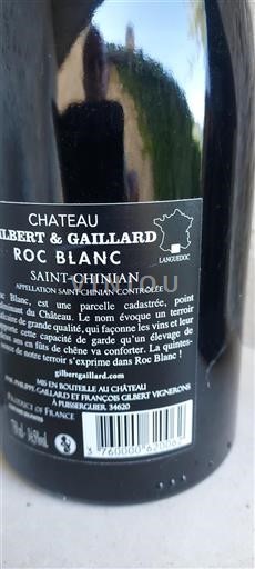 Languedoc Saint-Chinian Gilbert & Gaillard Roc Blanc 2016