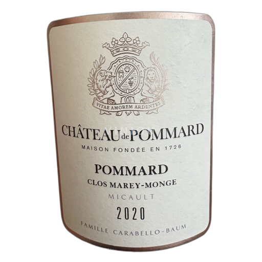 Borgoña Pommard Château Pommard Clos Marey-Monge Micault 2020