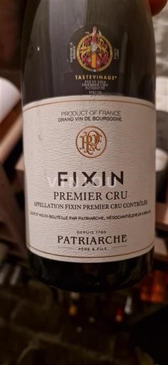 Burgundy Fixin Premier Cru Patriarche 2016