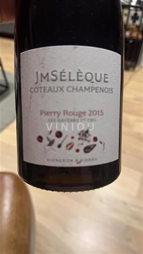 Champagne Coteaux Champenois J.M. Sélèque Pierry Rouge Les Gayères 1er Cru 2015