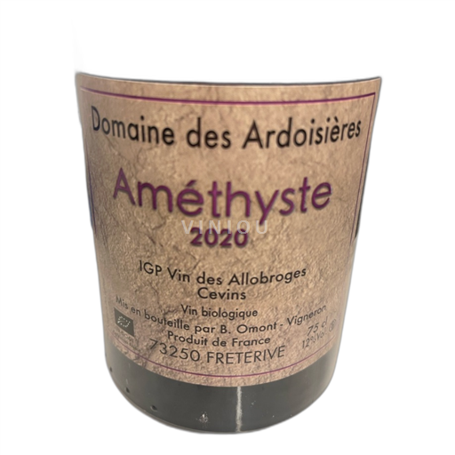 Alps and Rhodanian Region Wines of the Allobroges Domaine Des Ardoisières Améthyste 2020