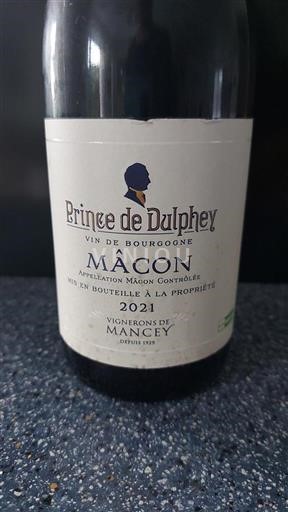 Bourgondië Mâcon en mâcon-dorpen Prince de Dulphey 2021