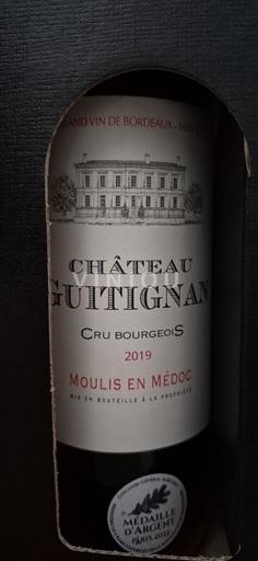 Bordeaux Moulis-en-Médoc Cru Bourgeois Château Guitignan 2019