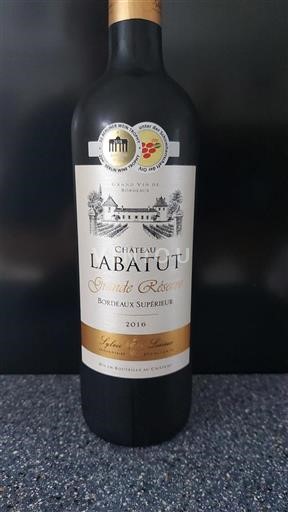 Bordeaux Bordeaux Supérieur Château Labatut Grande Réserve 2016
