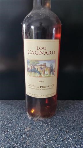 Vin Rosé sec Lou Cagnard 2014 France Provence Côtes-de-provence